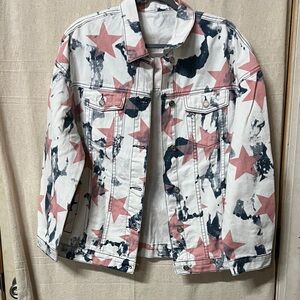 Star Pattern Denim Jacket
